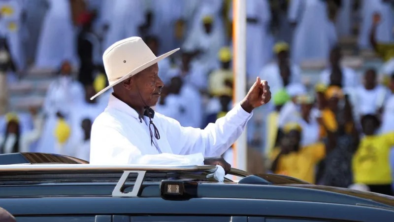 Uganda's president sworn in for record seventh term