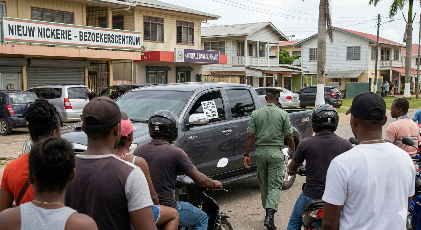 Klachten over hoge boetes voor getinte autoruiten in Nickerie nemen toe