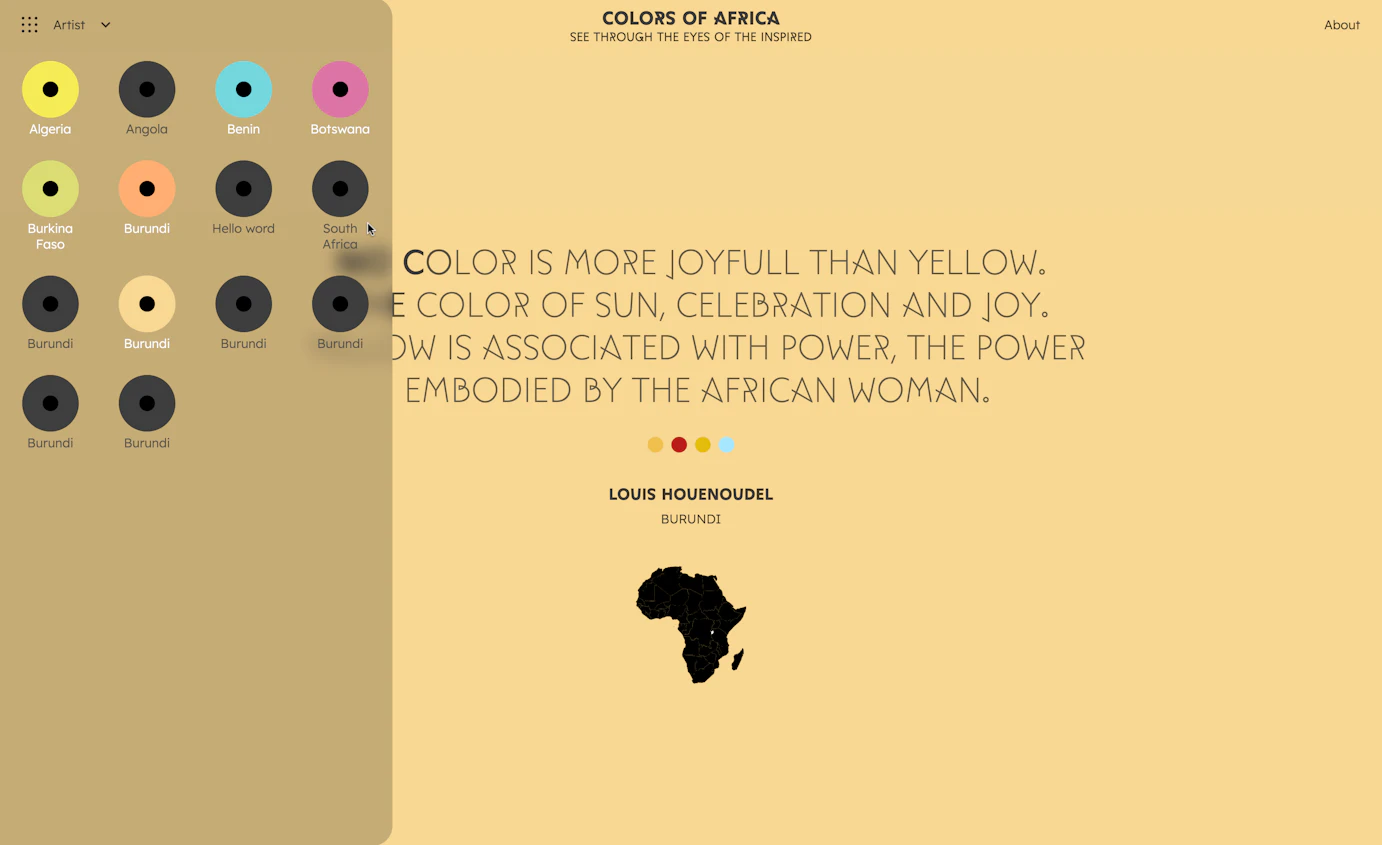 Image numéro africa_1 du projet colors of  crée par Timothé Joubert