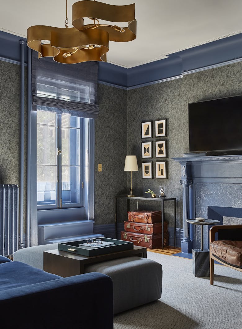 Tina-Ramchandani-Interior-Design-Park-Slope-Library-Fireplace-and-Open-Shelving