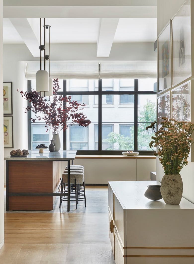 Tina-Ramchandani-Interior-Design-90-Morton-Hallway-Into-Kitchen