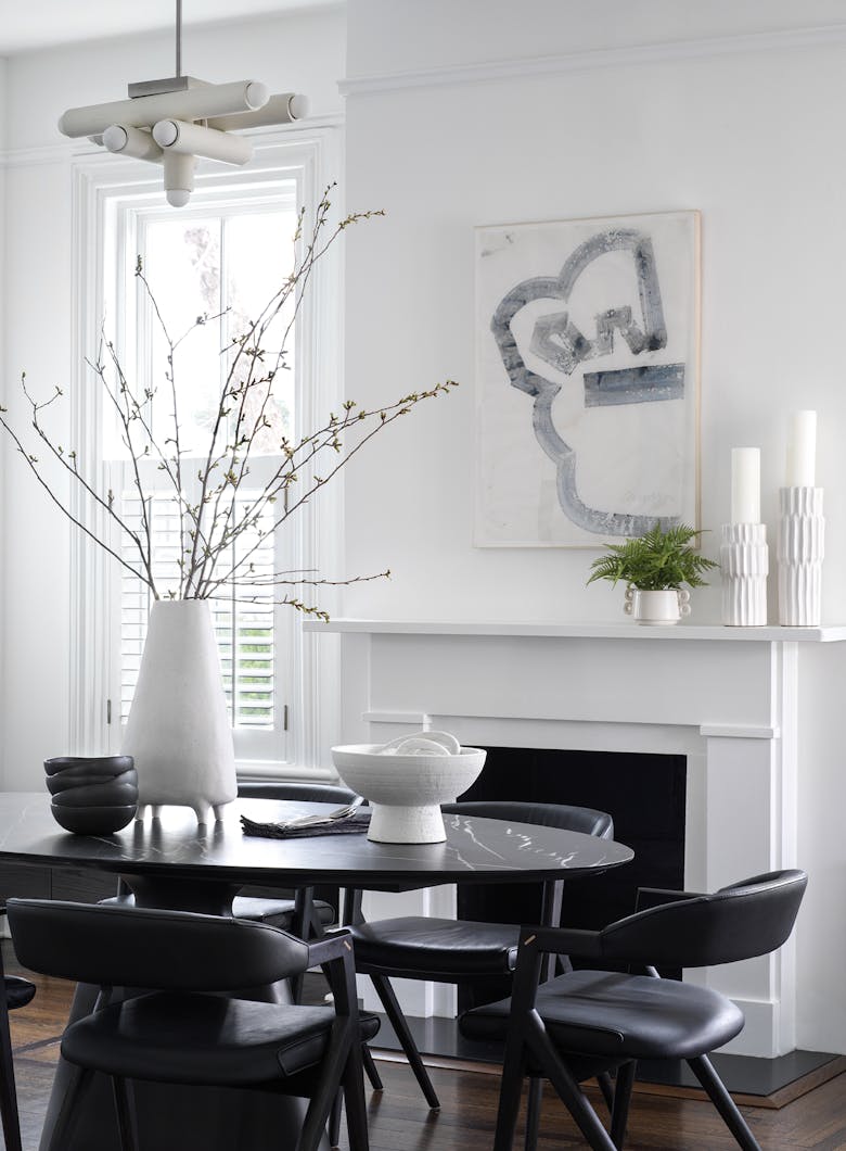 Tina-Ramchandani-Interior-Design-Larchmont-Dining-Room-Fire-Place