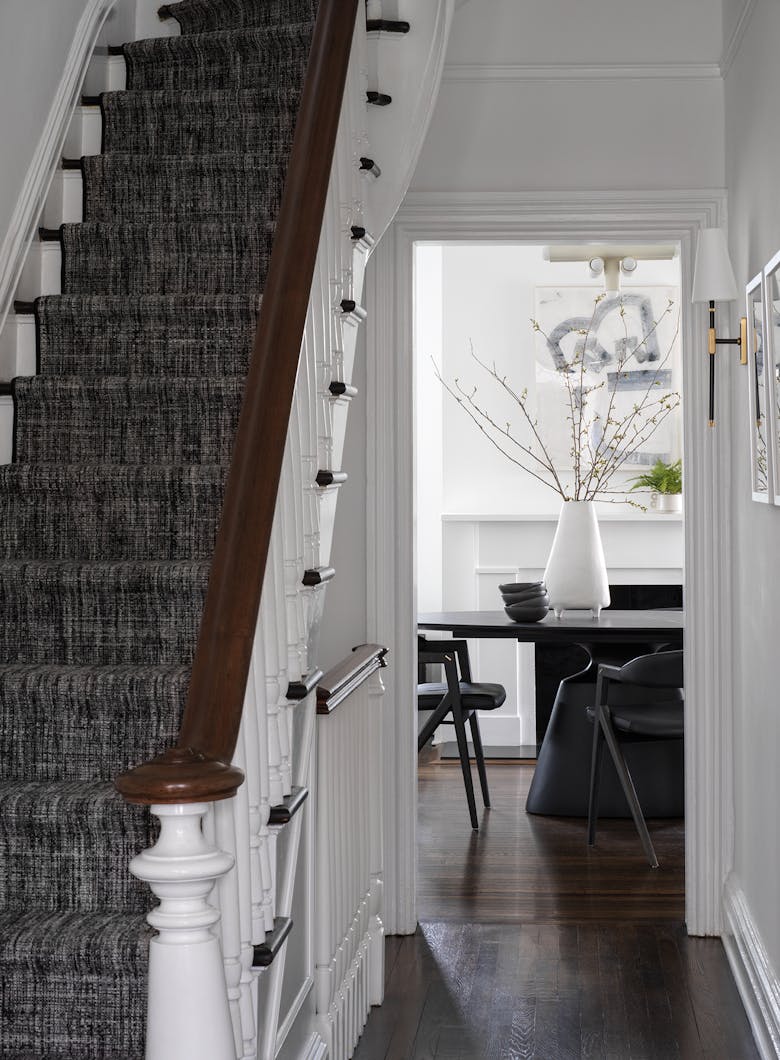 Tina-Ramchandani-Interior-Design-Larchmont-Entryway-into-Dining-Room
