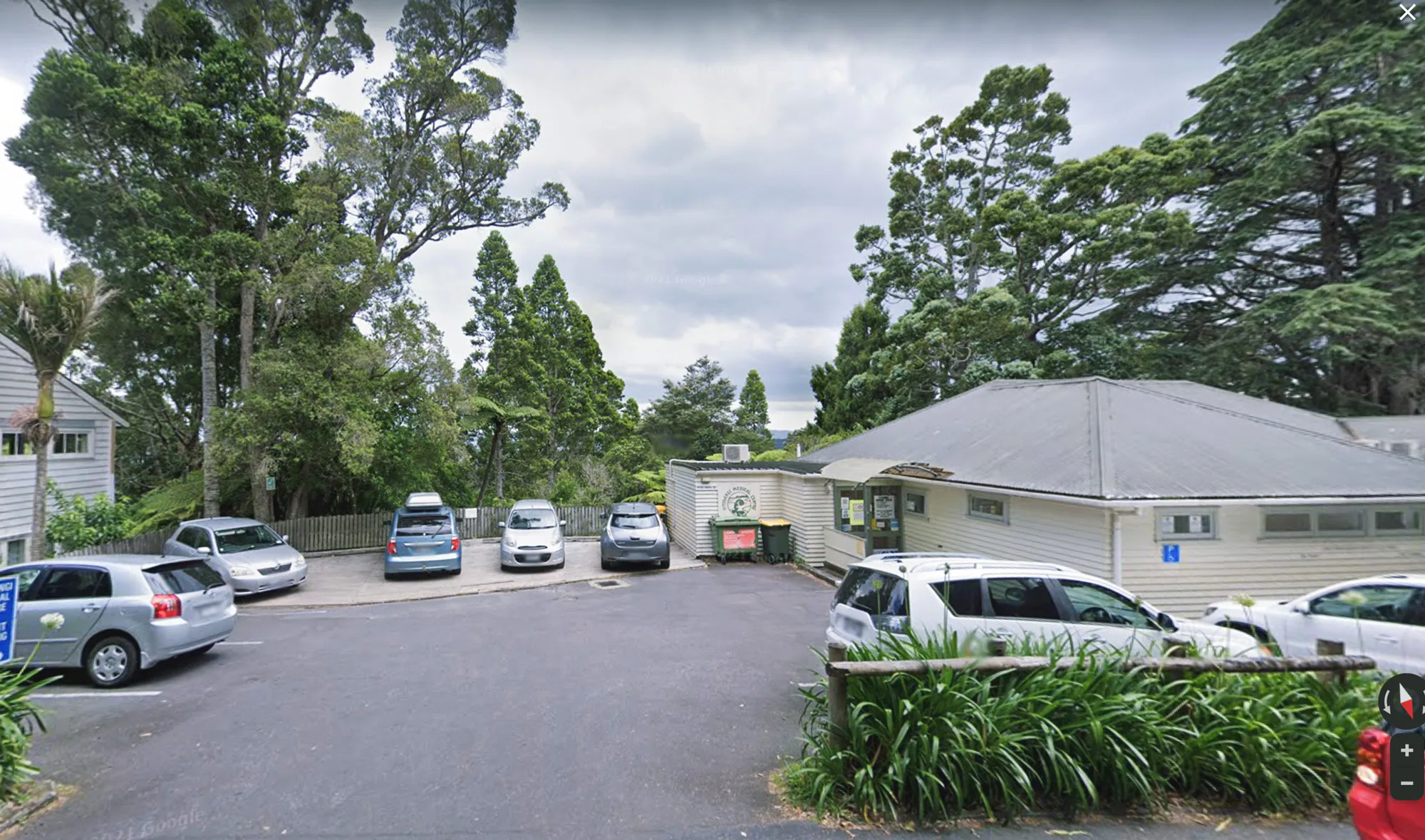 External shot of the Titirangi clinic, overlooking the Waitekere ranges.