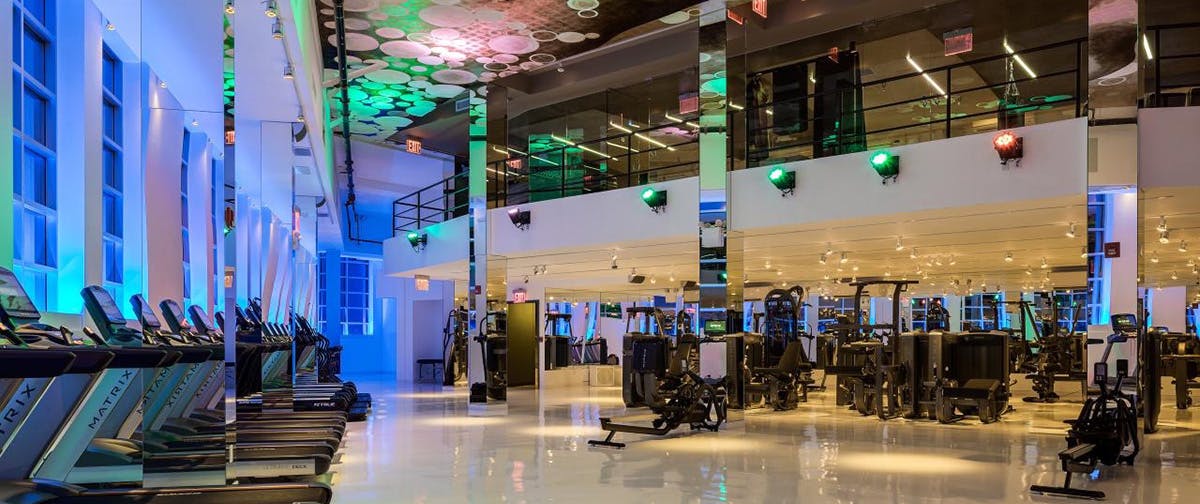 Interior design of TMPL West Village gym