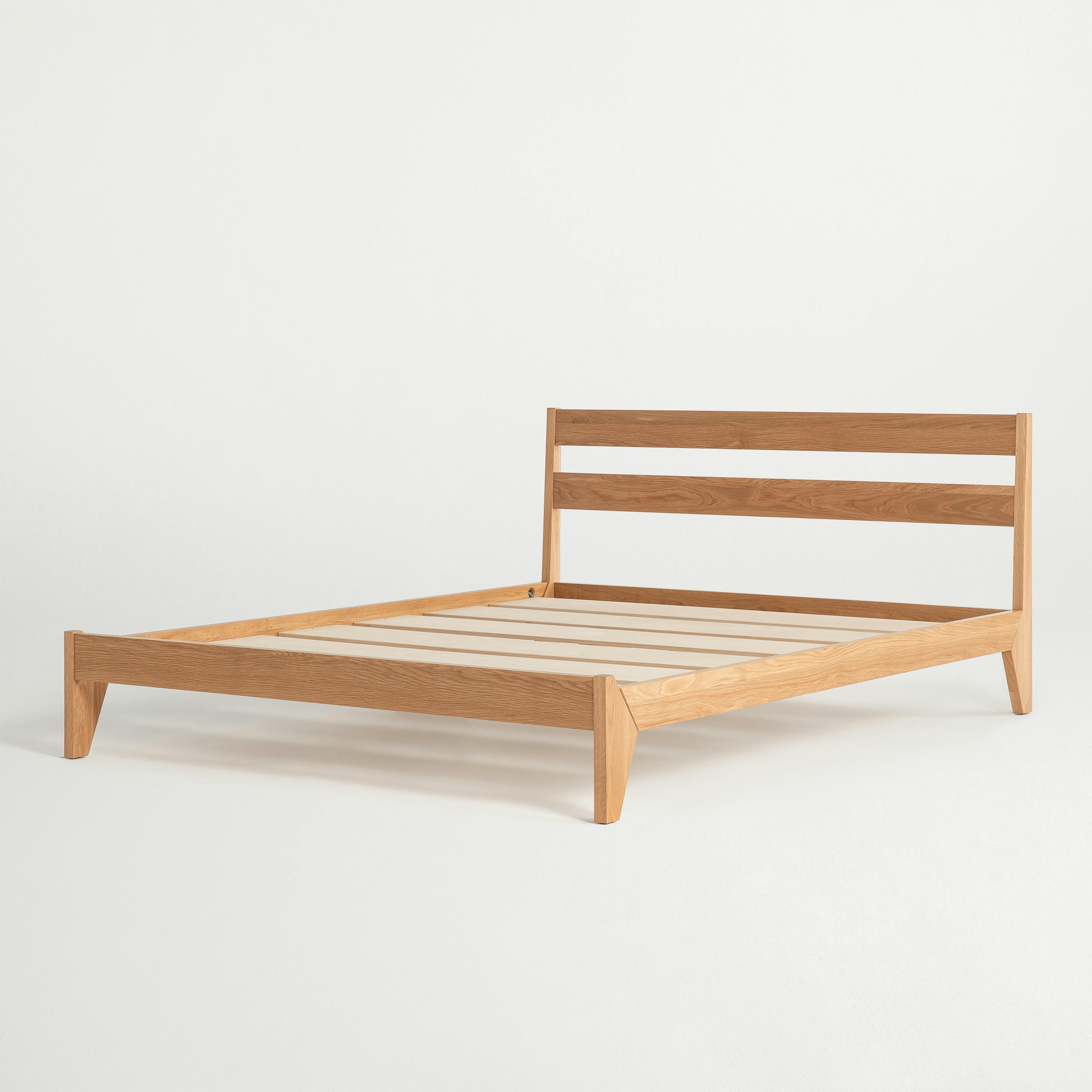 Wood Bed Frame Tuft Needle Wood Bed Frame Tuft Needle, King Size Bed Frame With Attached Dog