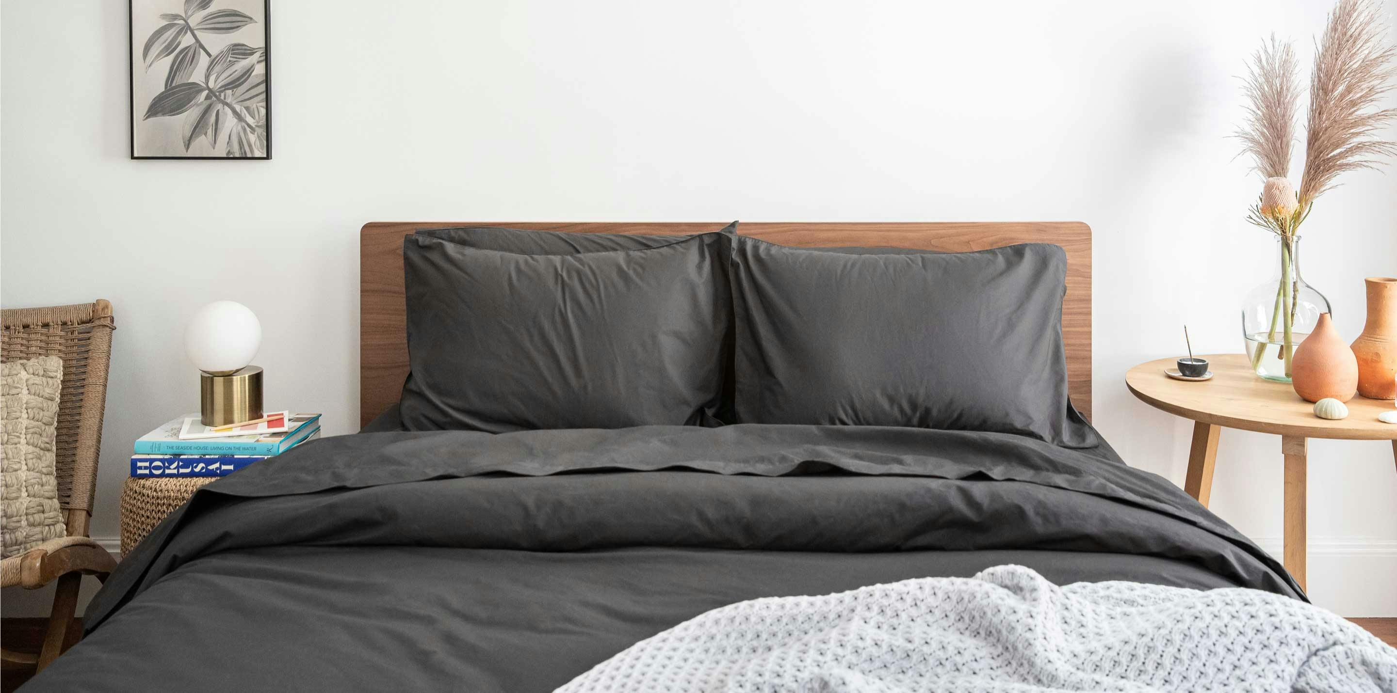 A throw blanket on a bed