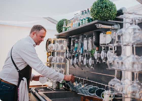 indoor wedding bar