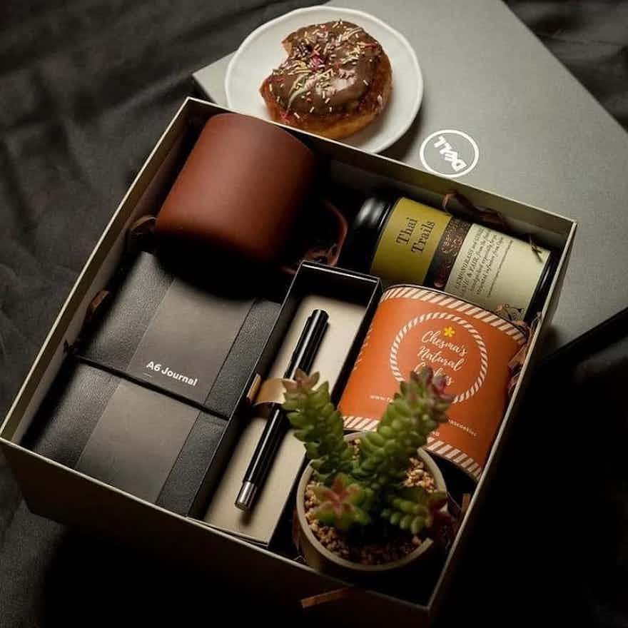 a corporate gift selection