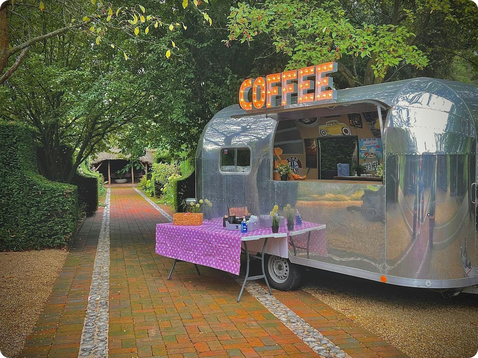 Coffee on the green