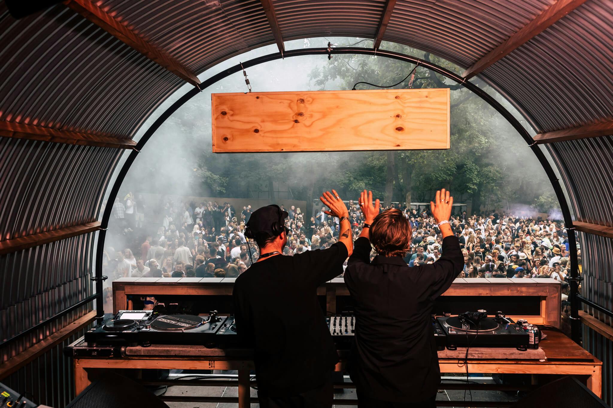 DJs at a festival