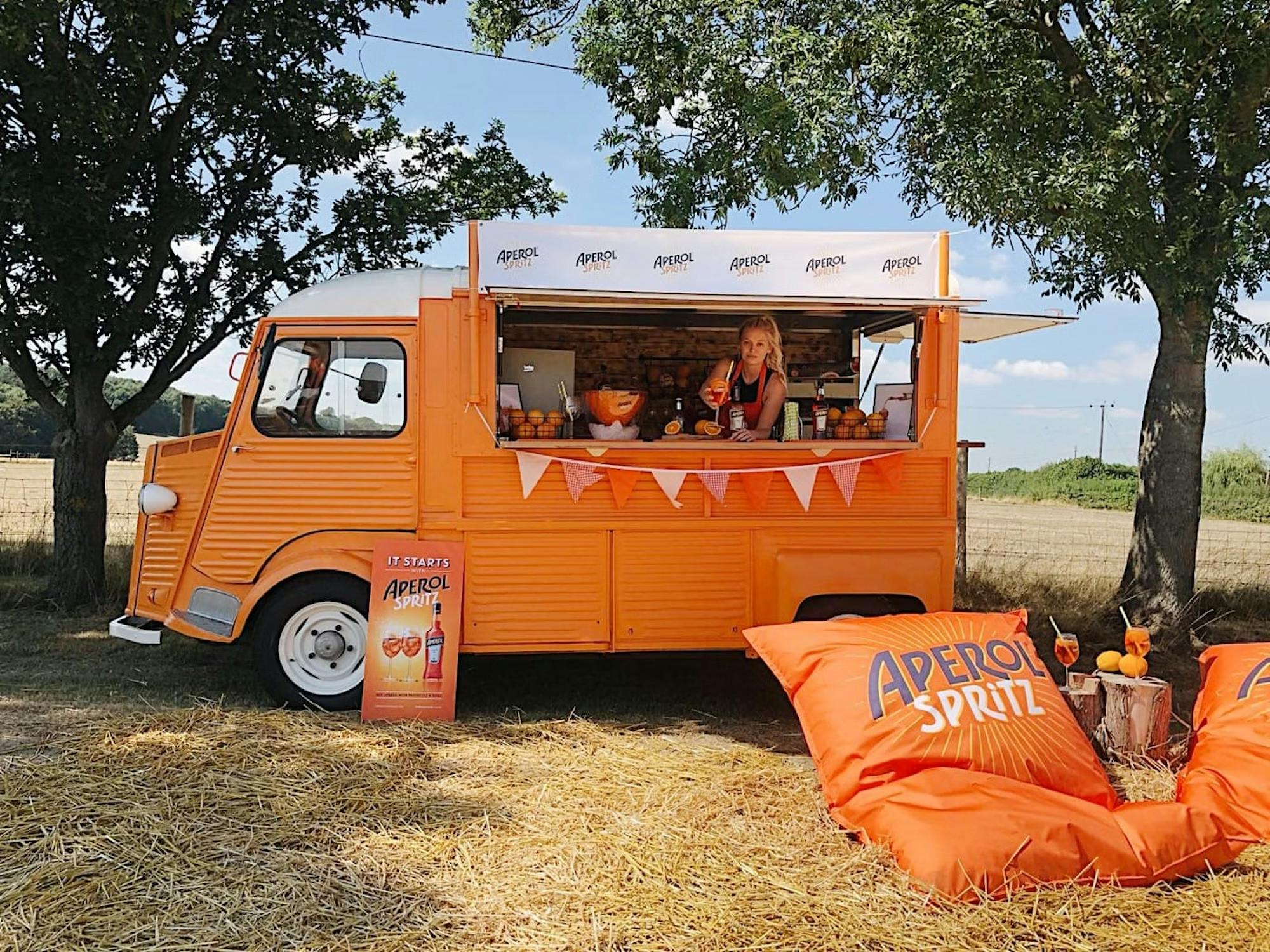 little orange van