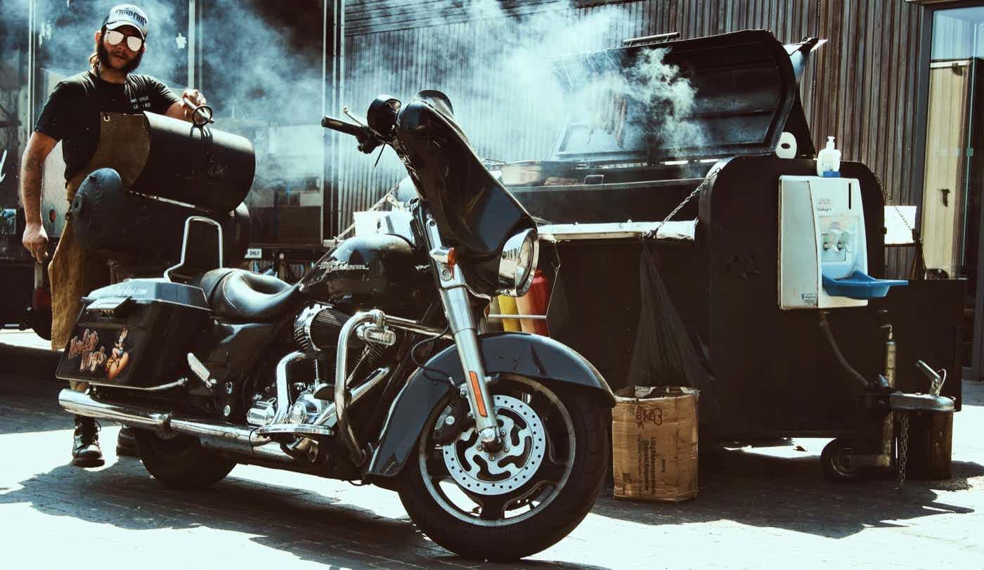 bike and bbq smoker