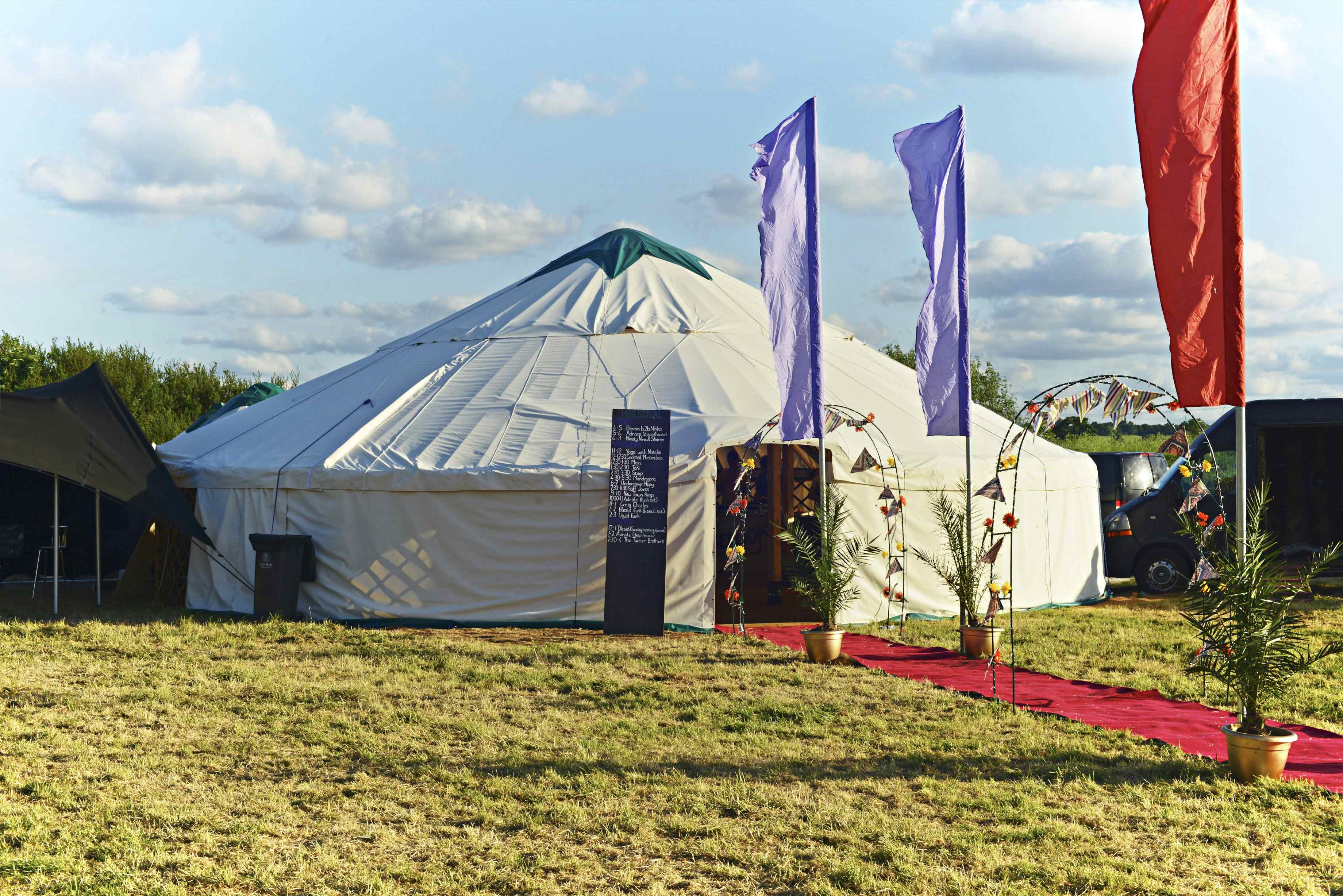 tipi tent in field