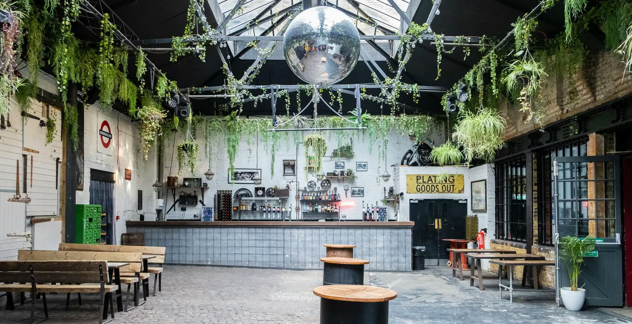 courtyard space with plants