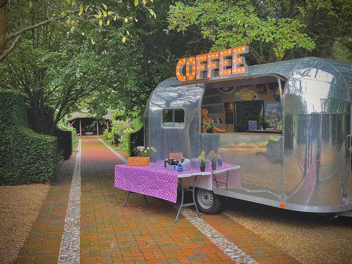 coffee truck on path