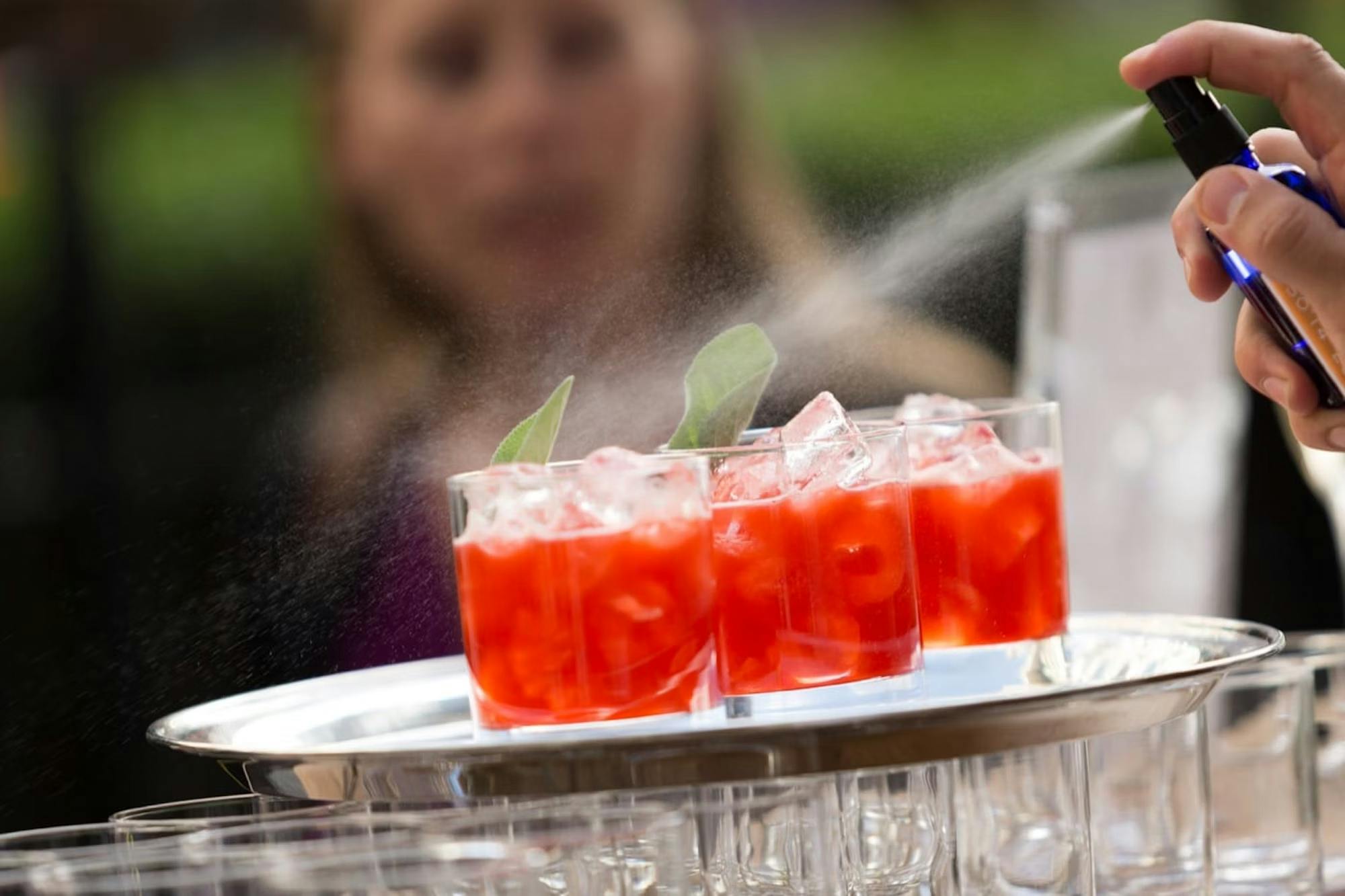 cocktails served outside