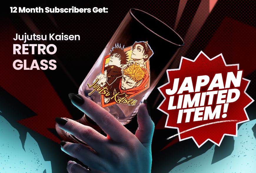 TokyoTreat's October Campaign 12-Month Prize: Jujutsu Kaisen Retro Glass