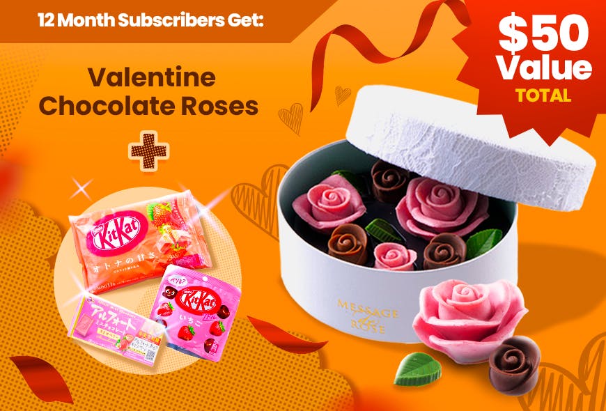 Japan exclusive handcrafted roses and KitKat Japan prizes