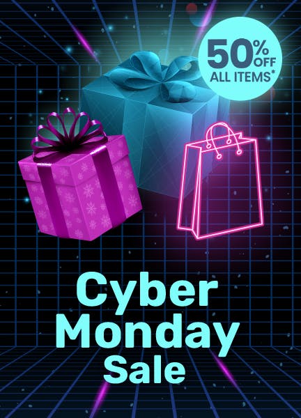 Cyber Monday SALE 50% OFF!