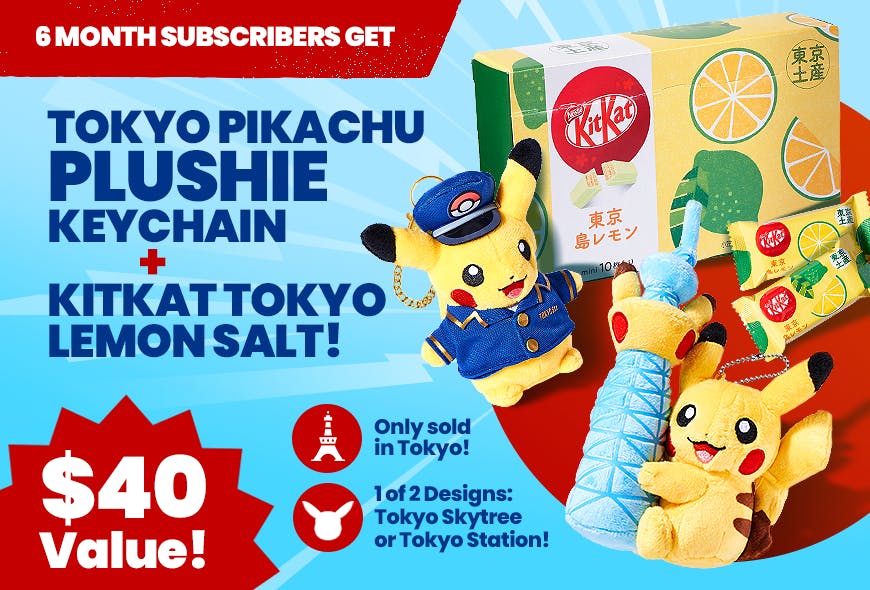 TokyoTreat's Tokyo Snackin' Souvenir promotion with featured Tokyo-exclusive items in the 6-month plan.