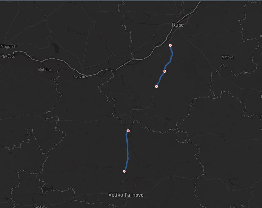 Нови отсечки със средна скорост по Път I-5 (23.09.2025) – TollTracker