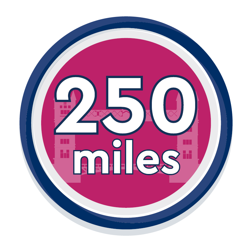 250 Miles Logged