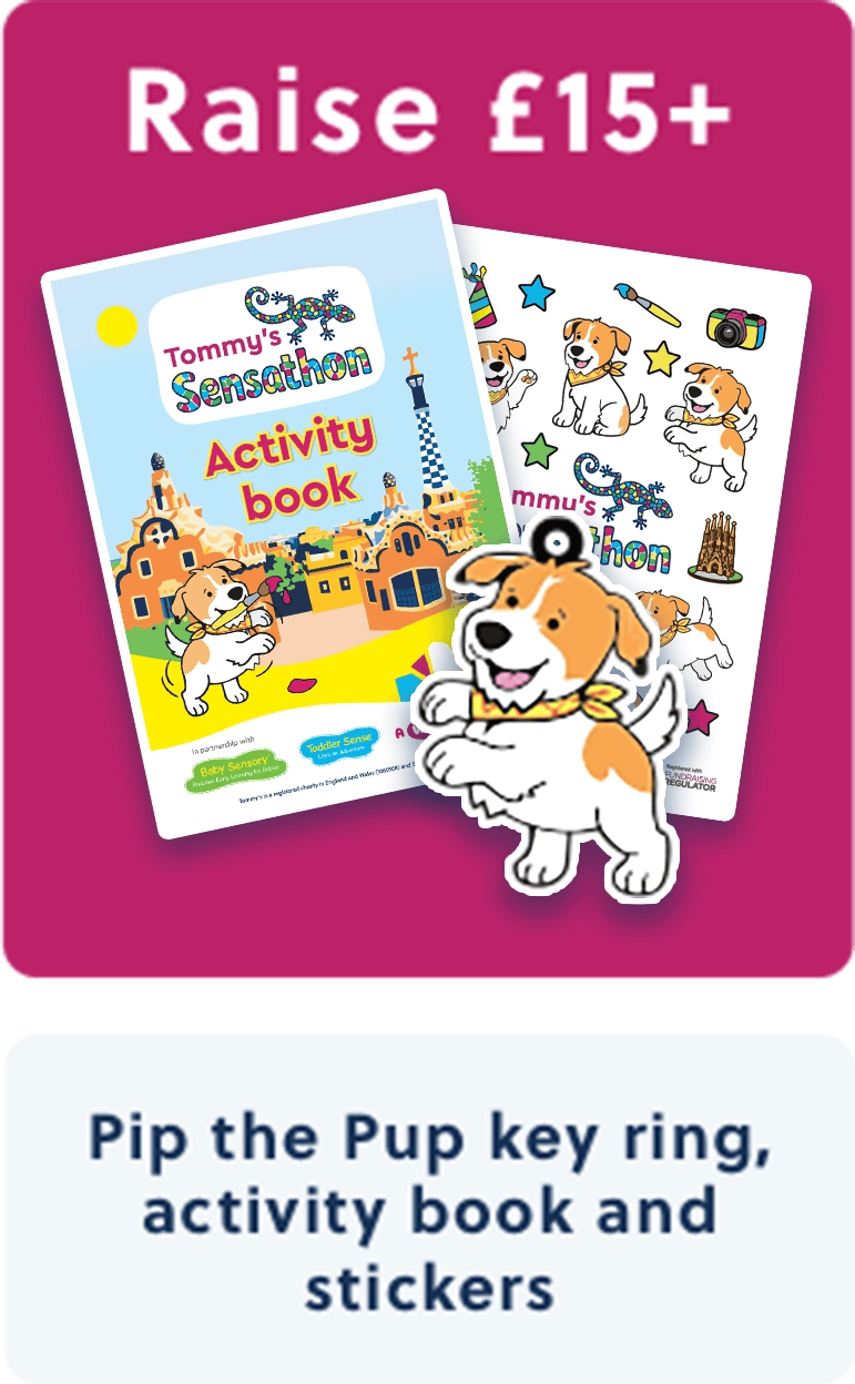 Raise £15+ Pip the Pup key ring, activity book and stickers