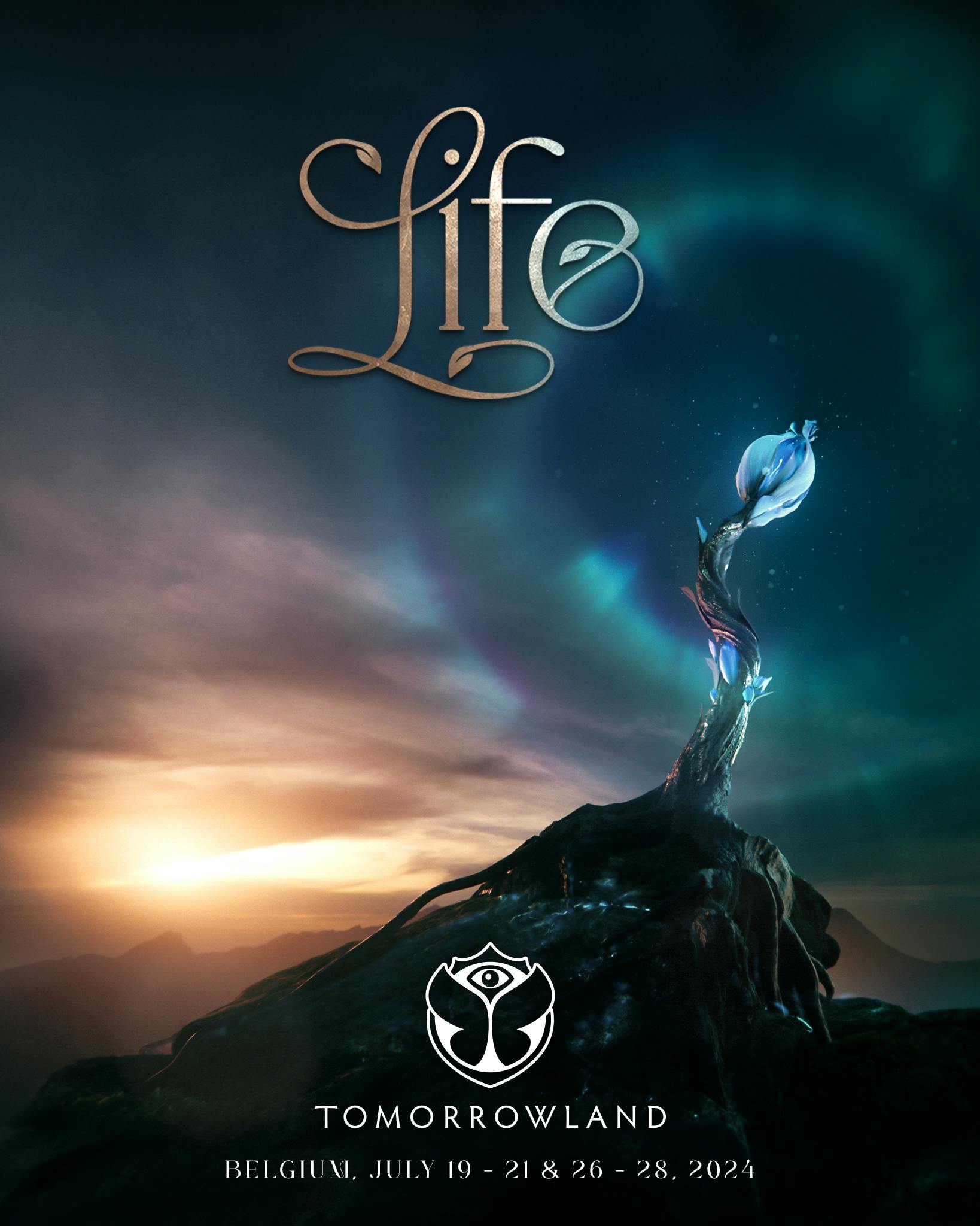 tomorrowland life themed show poster