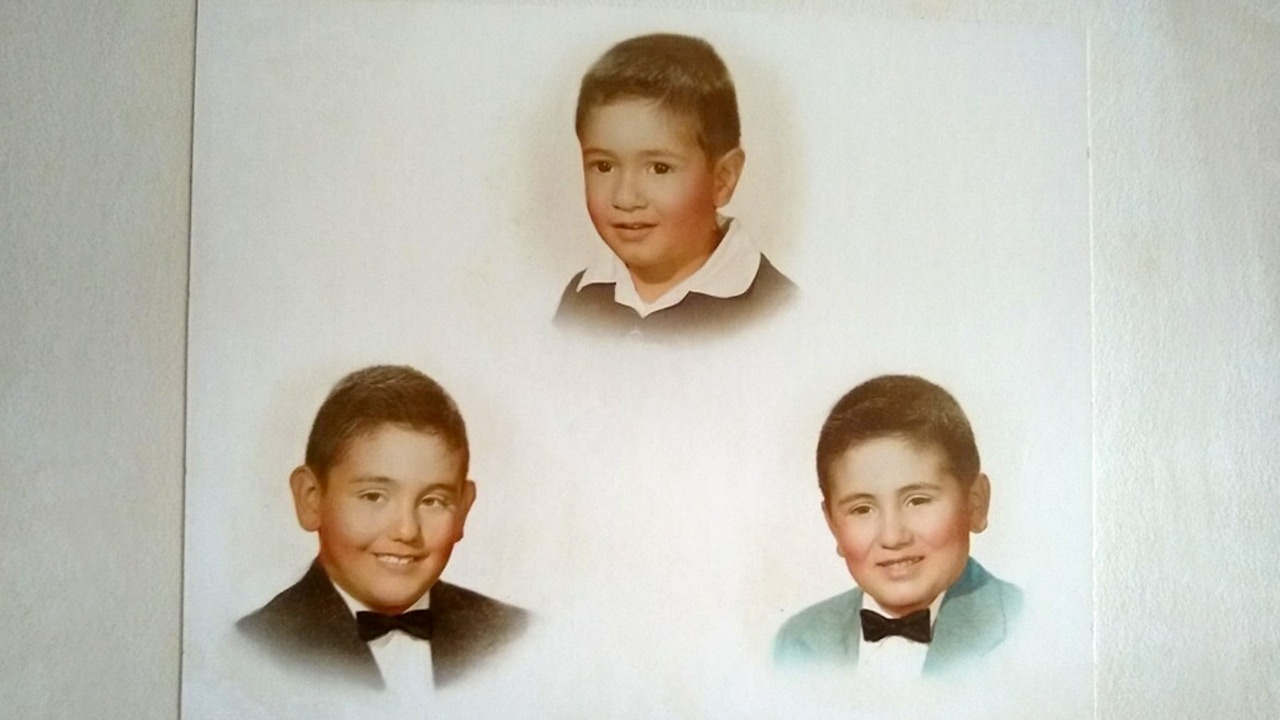 Childhood photo of Joe, Rudy and Mike Lama