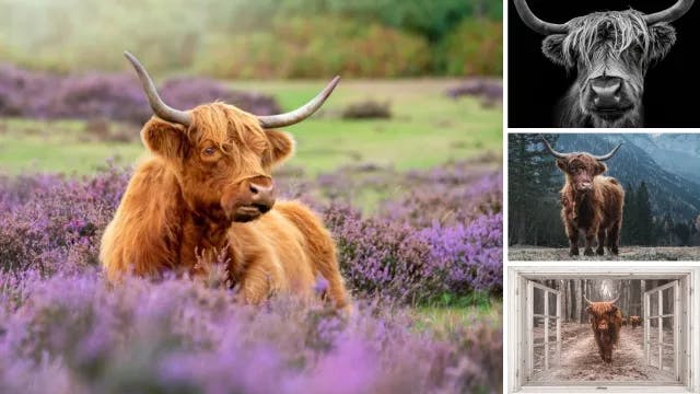 Tuinposter Schotse hooglander afbeelding