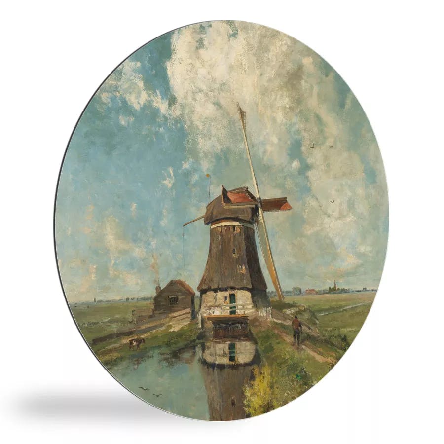 Een muurcirkel voorbeeld van een molen