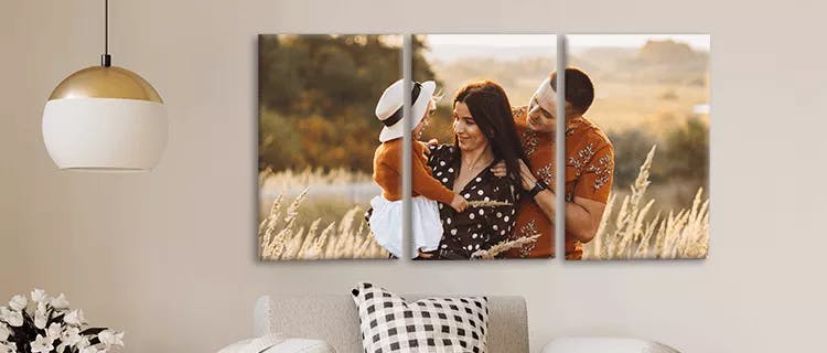 meerluik / drieluik op canvas
