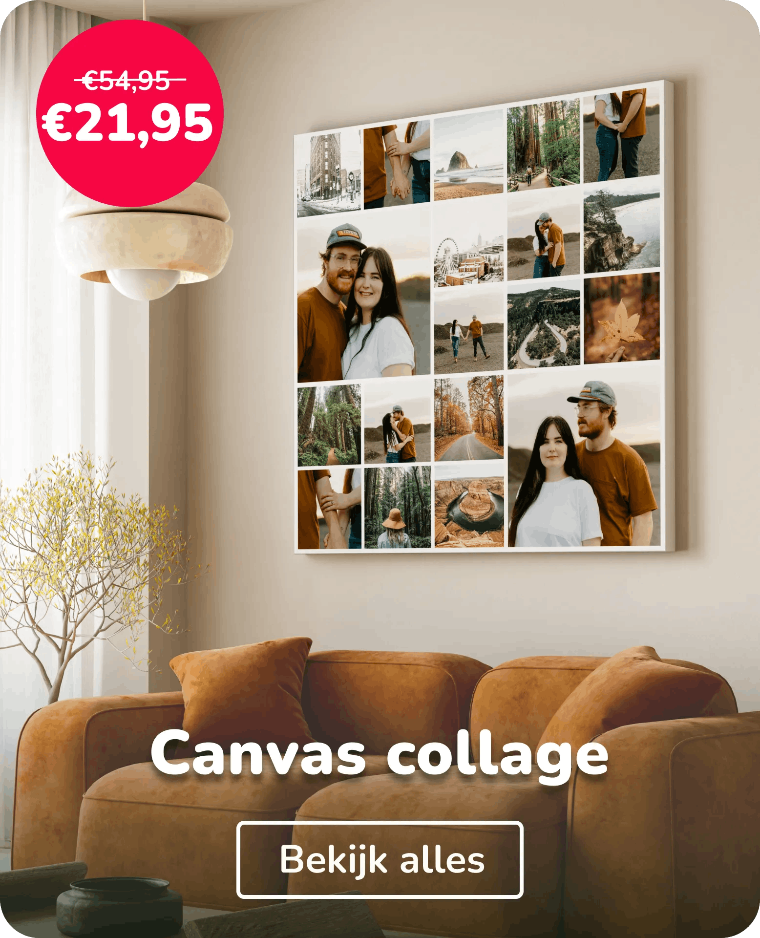 Canvas collage eigen foto
