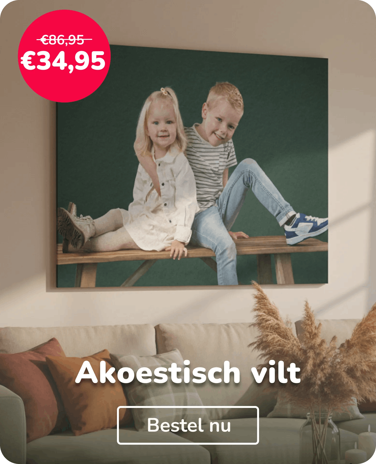 Akoestisch vilt eigen foto