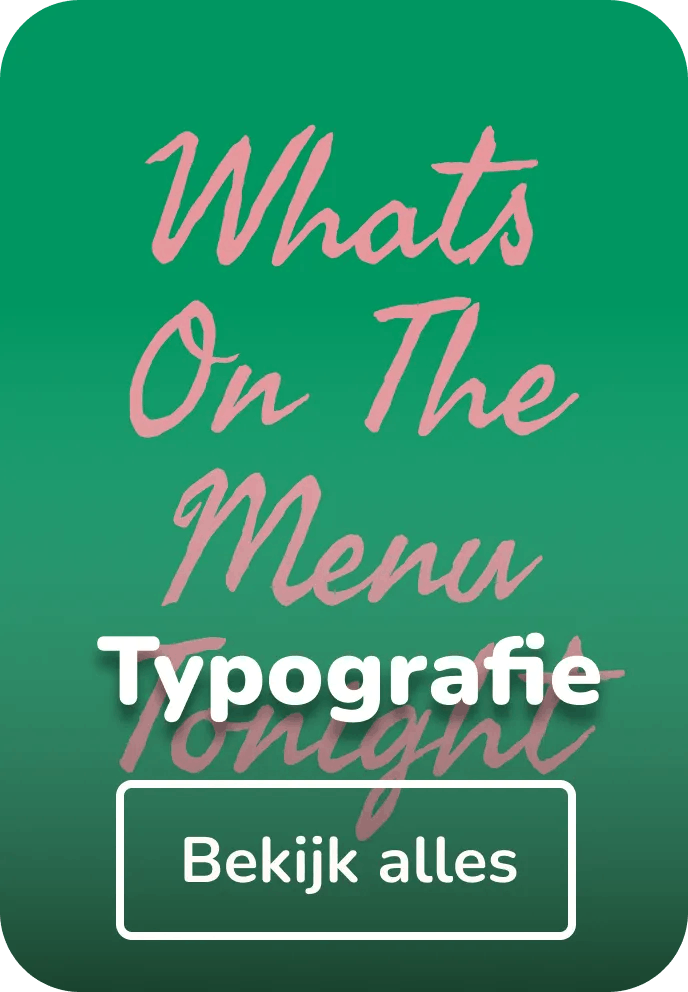 Poster in lijst typografie