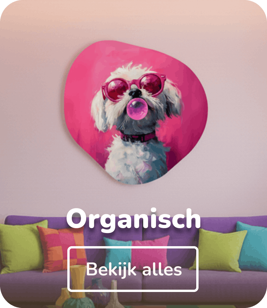 Glas schilderijen organisch