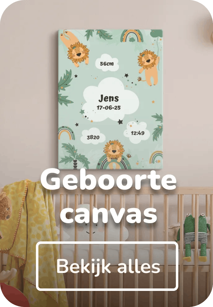 Geboorte canvas