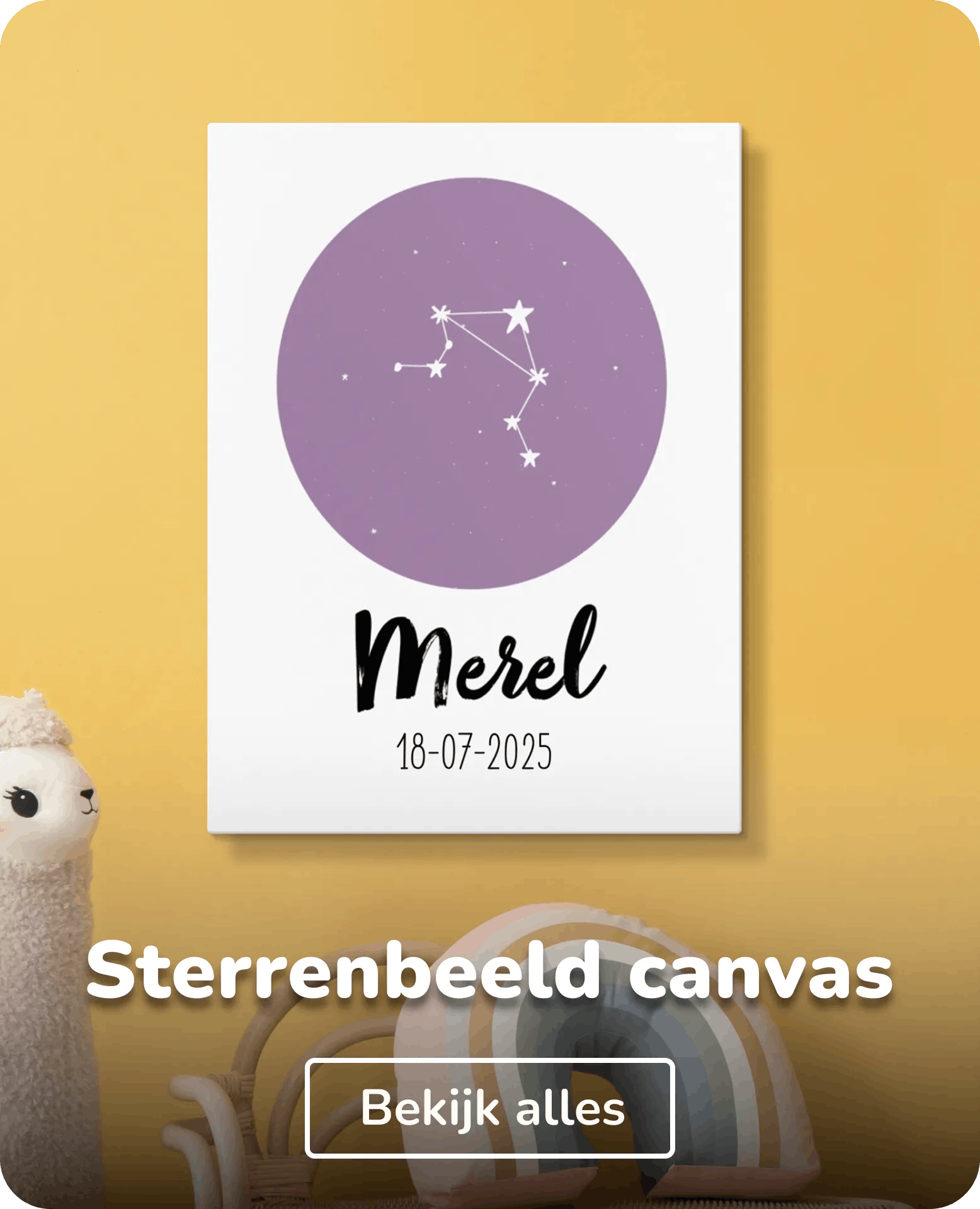Sterrenbeeld canvas