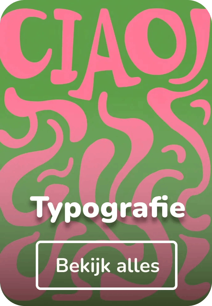 Wandkleed typografie
