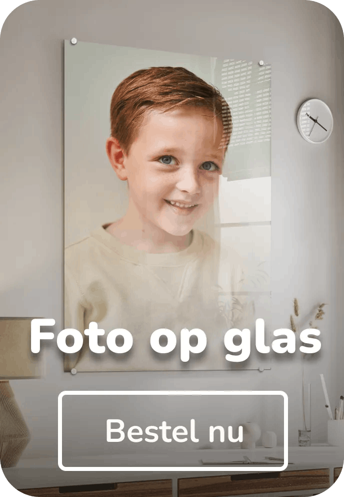 Foto op glas