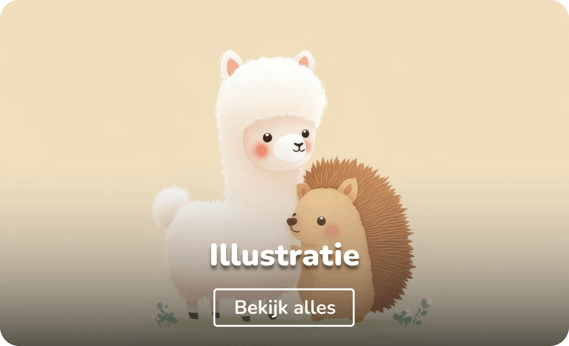 Poster in lijst illustraties