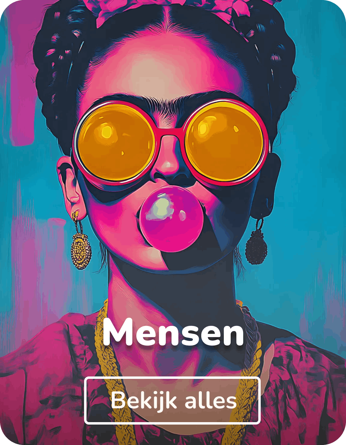 Poster in lijst mensen