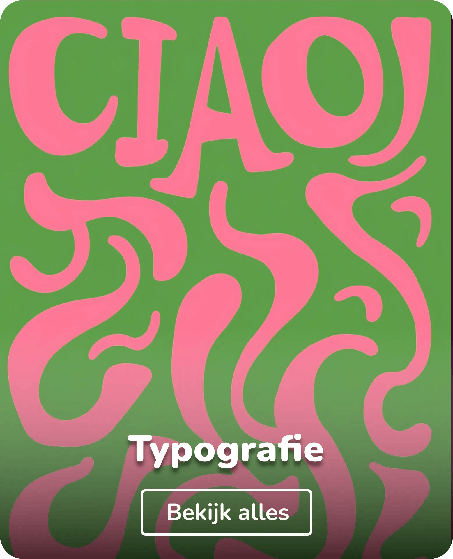 Wandkleed typografie