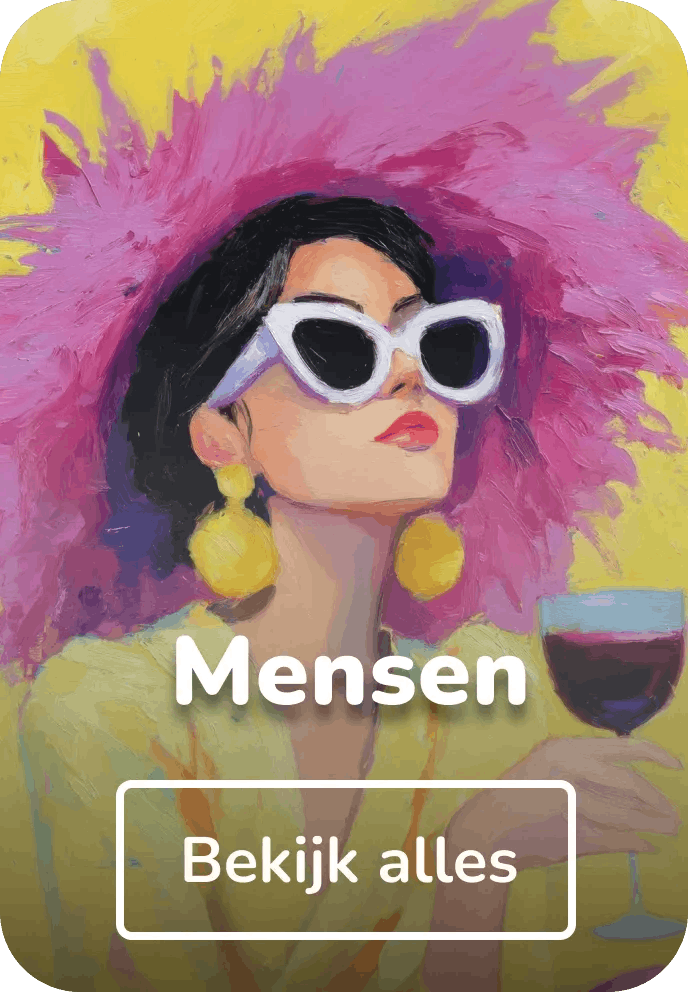 Wandkleed mensen