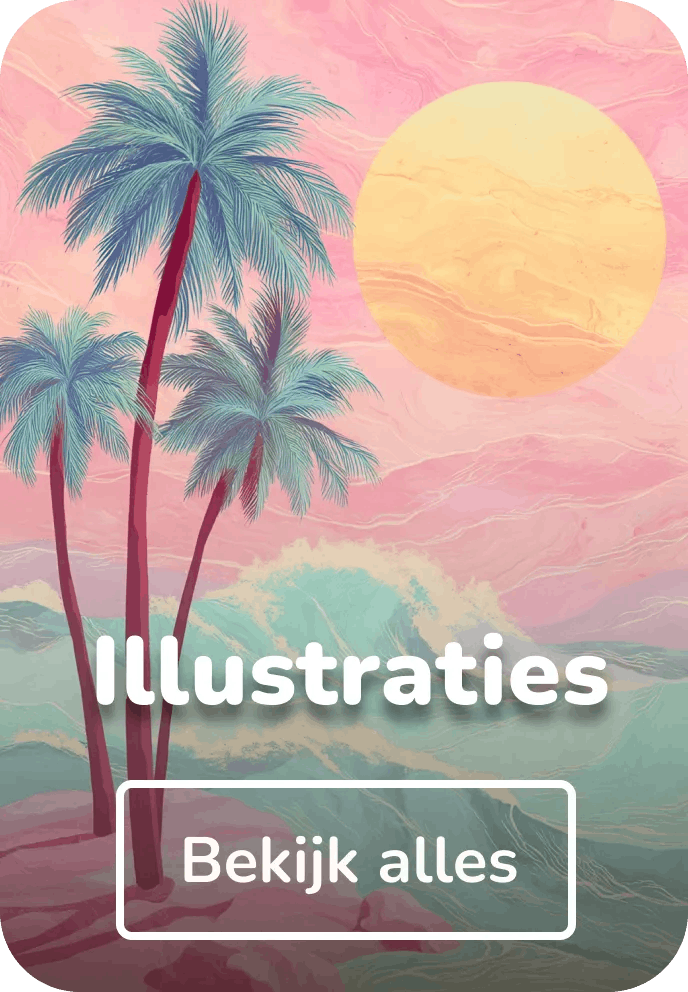 Wandkleed illustraties