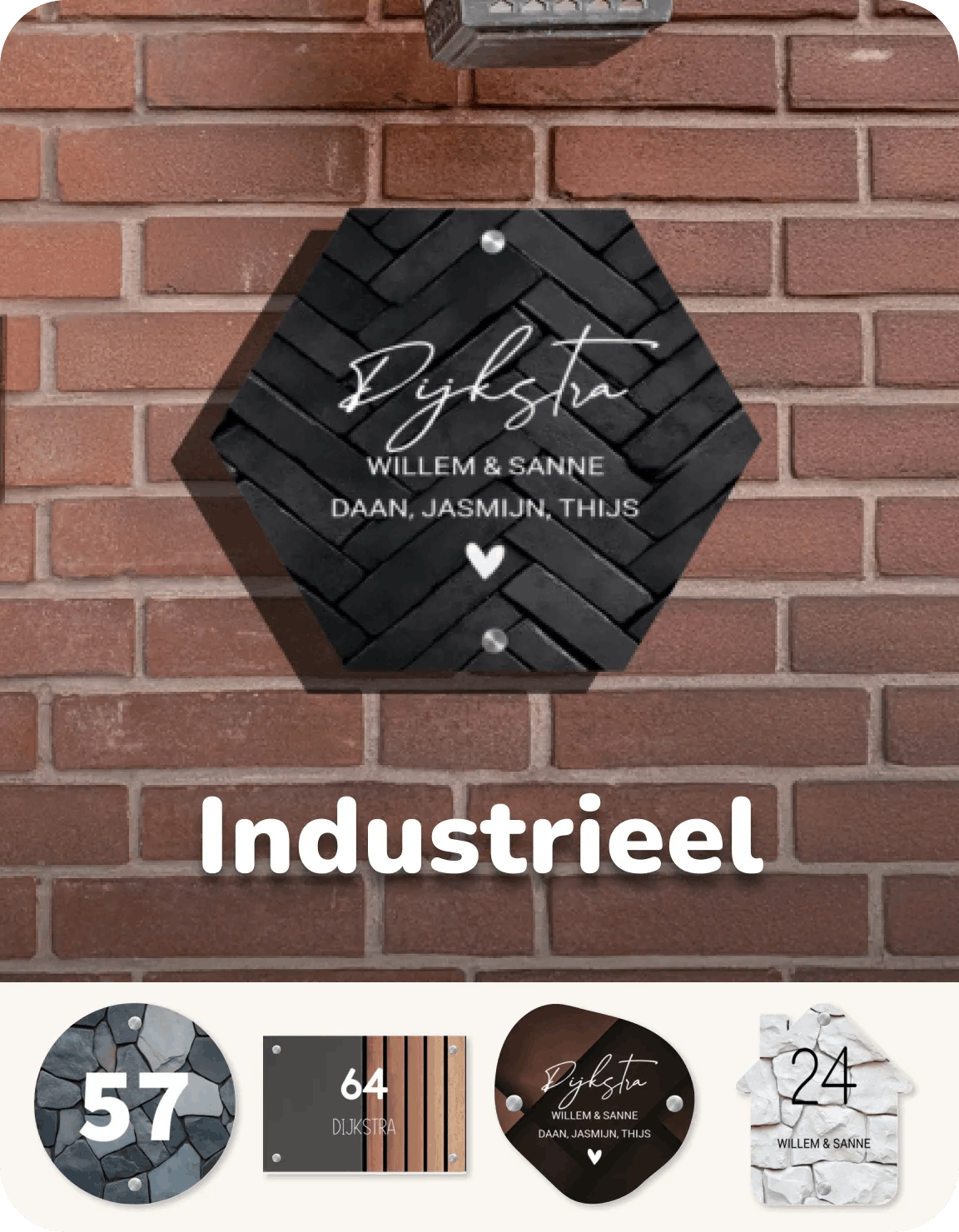 Naambordje industrieel