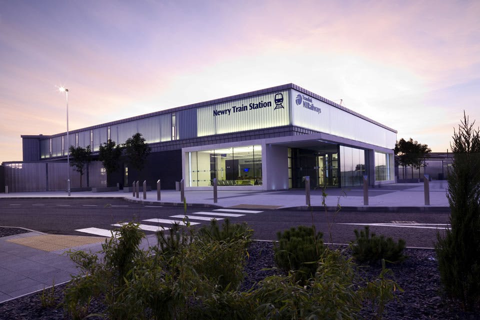 "Profilit Glass Exterior at Translink Station Newry"