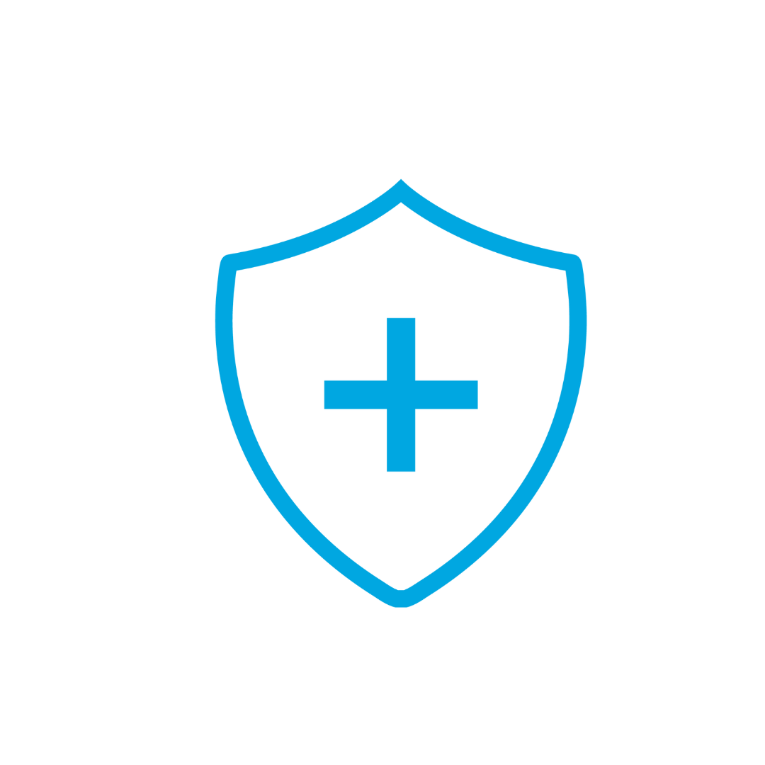 Cartoon drawing of a shield with a cross on it