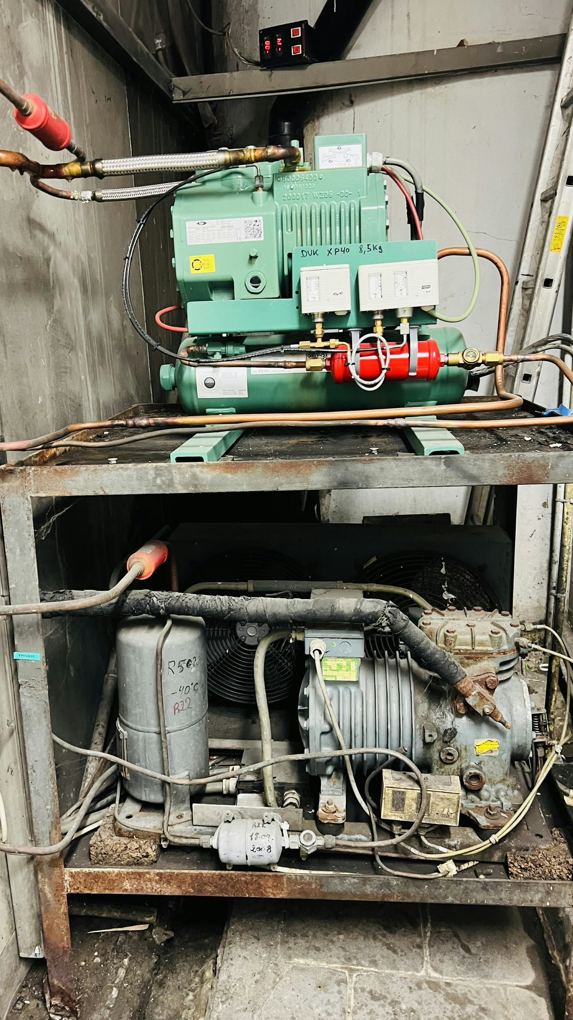 Compresseur d'une chambre froide négative